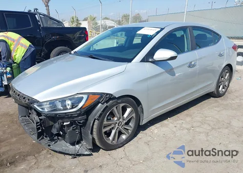 2017 Hyundai Elantra Limited z USA, uszkodzony, nr VIN 5NPD84LF7HH129207